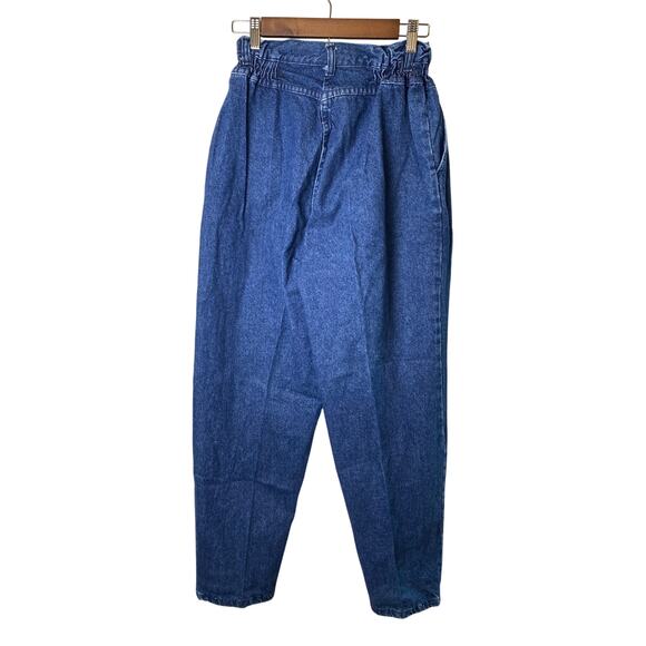 Vintage Congo Trader Paperbag Blue Denim Ultra High-Rise Jeans Women's Size 14 - Picture 2 of 9